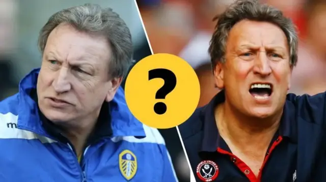 Neil Warnock managing Leeds and Sheffield United in two pictures