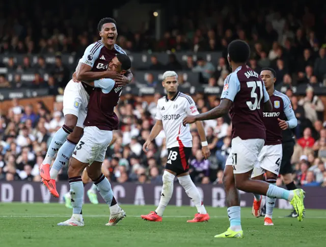 Ollie Watkins of Aston Villa celebrates