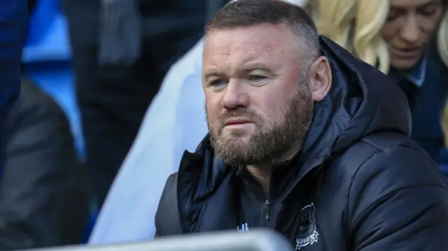 Wayne Rooney in the stands