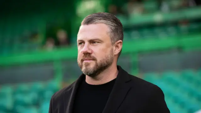 GLASGOW, SCOTLAND - OCTOBER 19: Aberdeen Manager Jimmy Thelin during a William Hill Premiership match between Celtic and Aberdeen at Celtic Park, on October 19, 2024, in Glasgow, Scotland. (Photo by Craig Williamson / SNS Group)