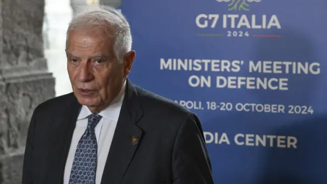 Josep Borrell in G7 Defence Ministers' meeting in Naples, Italy