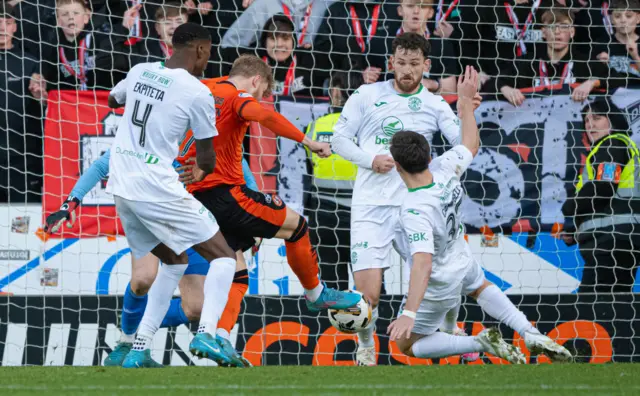 Luca Stephenson rattles in the equaliser after Josef Bursik's error