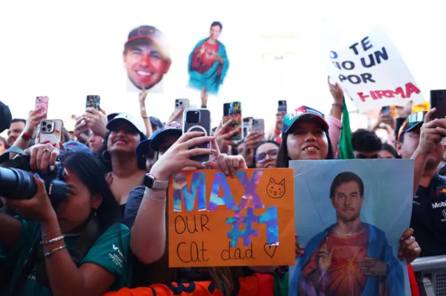 Fans at the US GP.