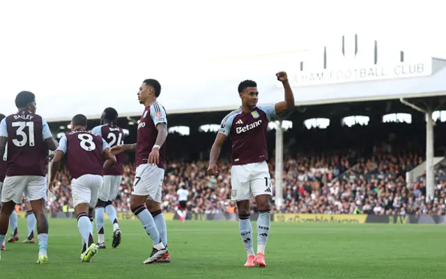 Ollie Watkins of Aston Villa celebrates