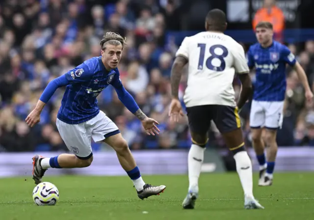 Ipswich Town's Jack Clarke in action