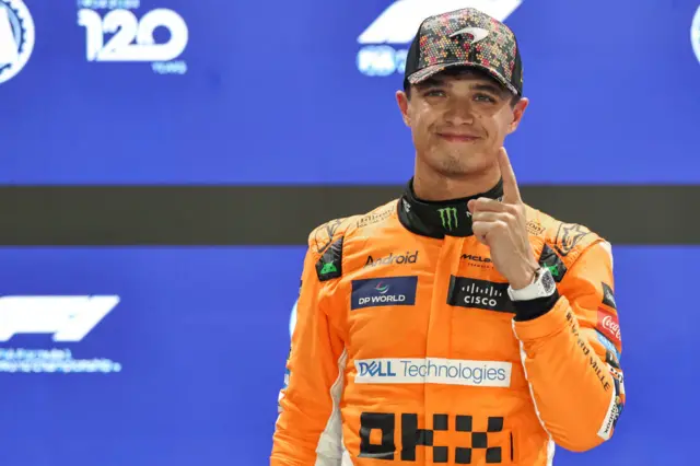 Lando Norris at the Singapore GP.