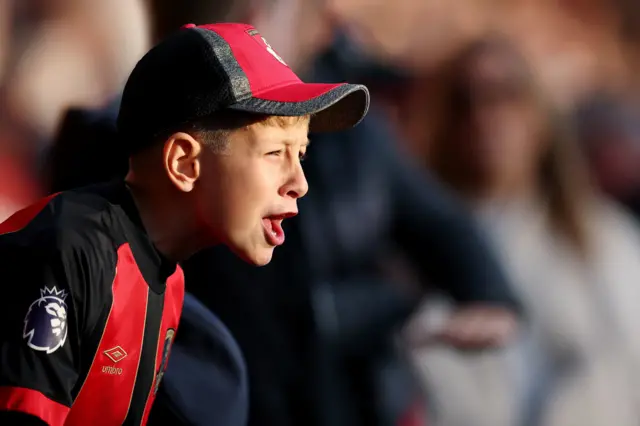 Home fan shouts from the stands