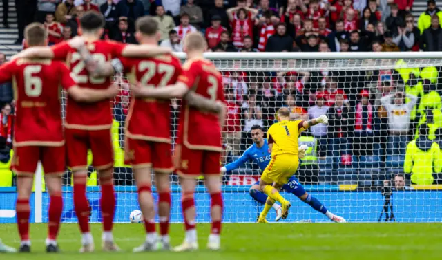 Celtic goalkeeper Joe Hart hit the post with a penalty in the shootout