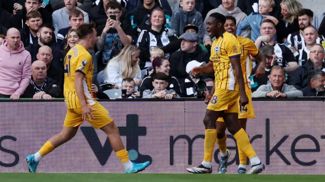 Danny Welbeck celebrates scoring