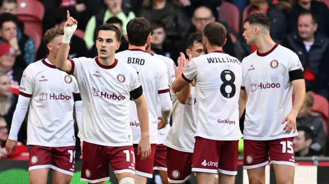 Bristol City celebrate