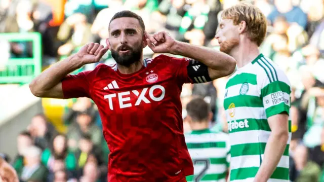 Aberdeen's Graeme Shinnie celebrates