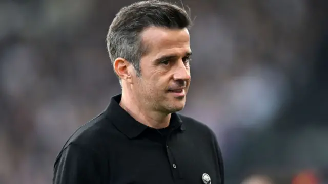 Marco Silva, manager of Fulham, looks on