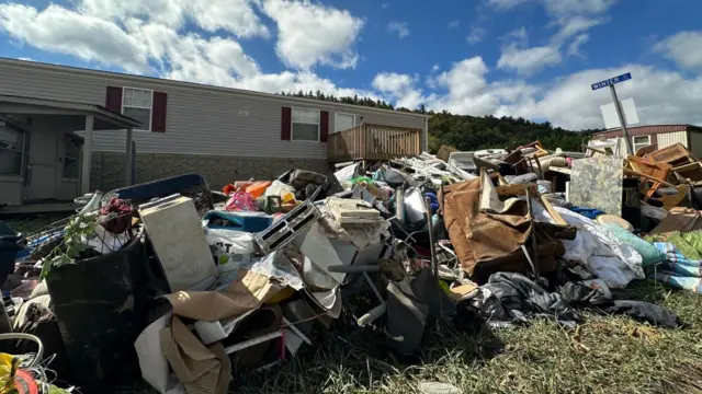 Storm damage in Boone