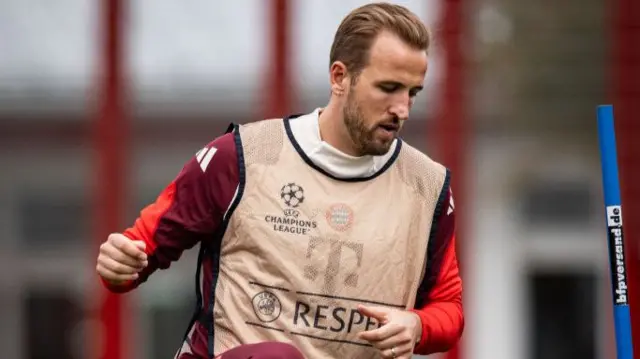 Kane in Bayern training