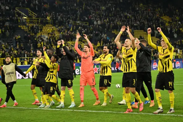 Borussia Dortmund celebrate