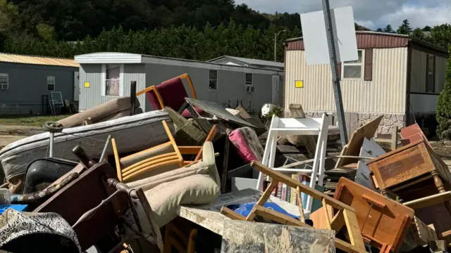 Destruction caused by Hurricane Helene