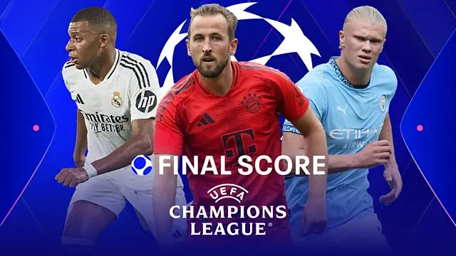 iPlayer promo image for BBC Final Score - Mbappe, Kane, Haaland