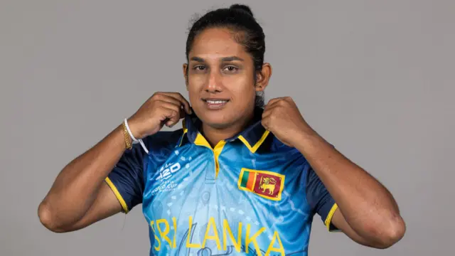 Chamari Athapaththu of Sri Lanka poses for a portrait ahead of the Women's T20 World Cup