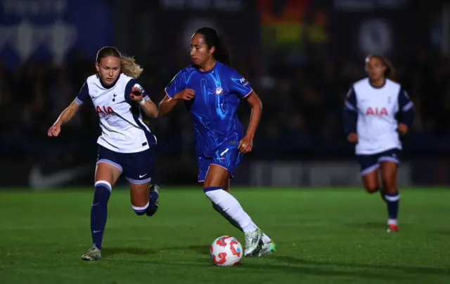 Mayra Ramirez of Chelsea and Matilda Vinberg