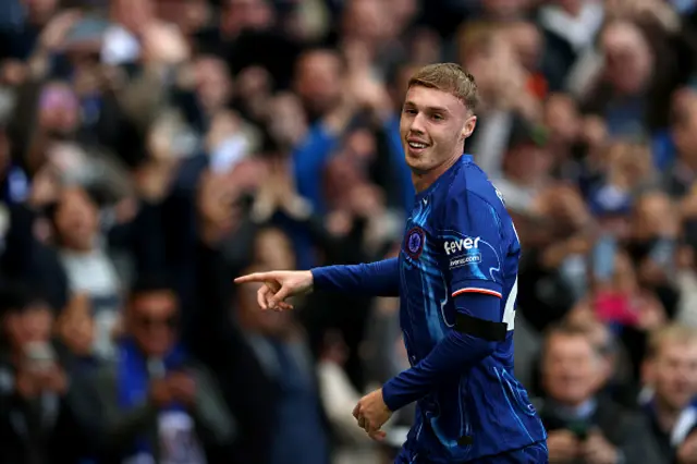 Cole Palmer of Chelsea celebrates