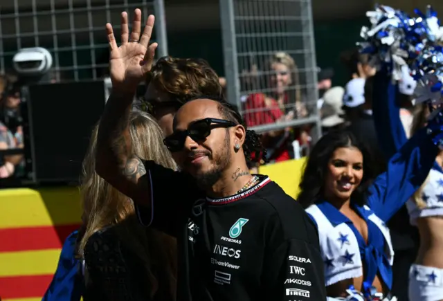 Lewis Hamilton at the US GP.