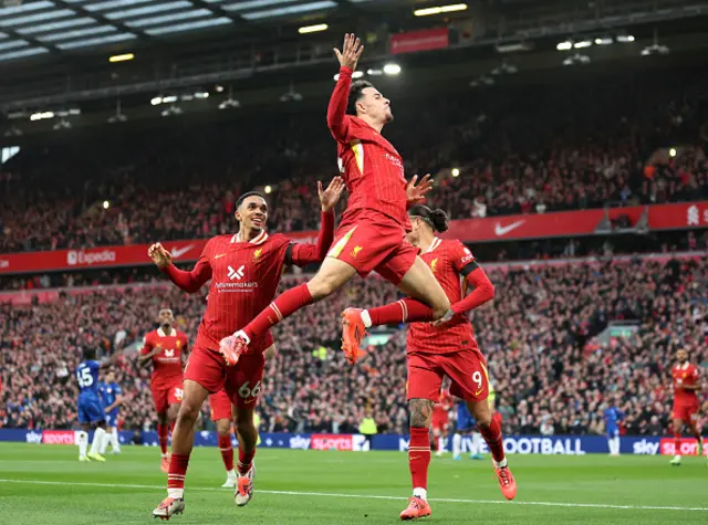 Curtis Jones of Liverpool celebrates