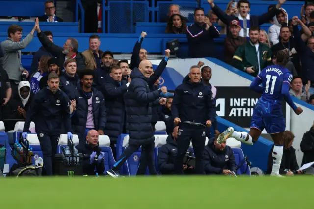 Chelsea celebrate a goal