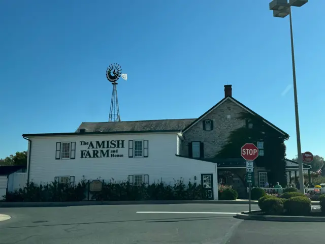 Amish farm and house in Lancaster, Pennsylvania