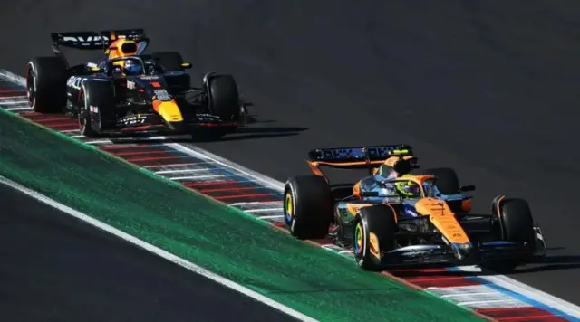 Max Verstappen and Lando Norris