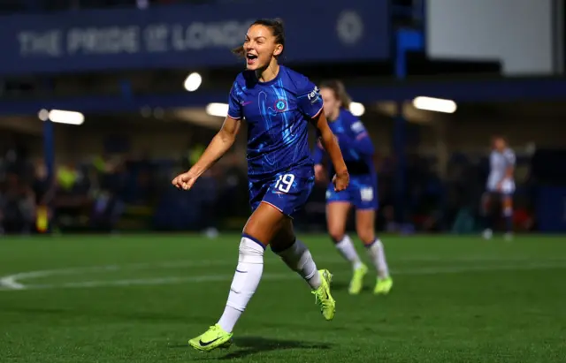 Kaneryd celebrates her goal