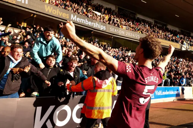 John Stones celebrating