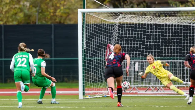 Eilidh Adams tucks away her penalty