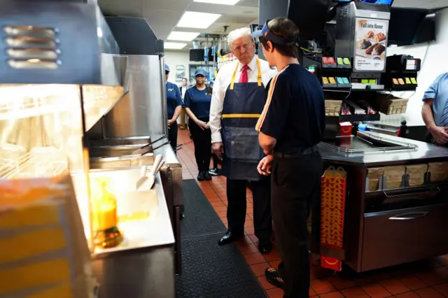 Donald Trump at McDonald's