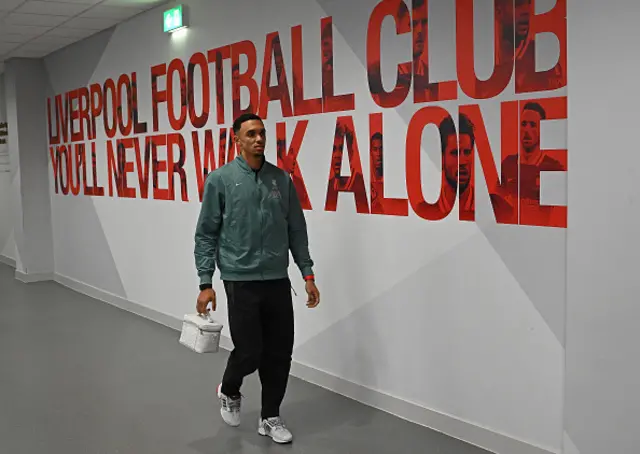 Trent Alexander-Arnold arrives