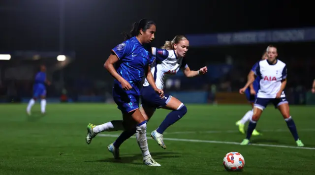 Mayra Ramirez of Chelsea and Matilda Vinberg