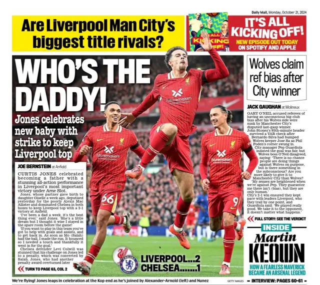 Daily Mail back page