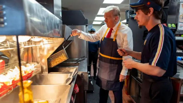 Trump making french fries