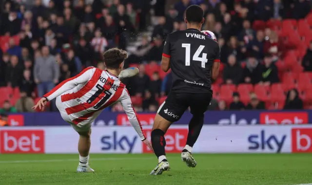 Lewis Koumas scores for Stoke