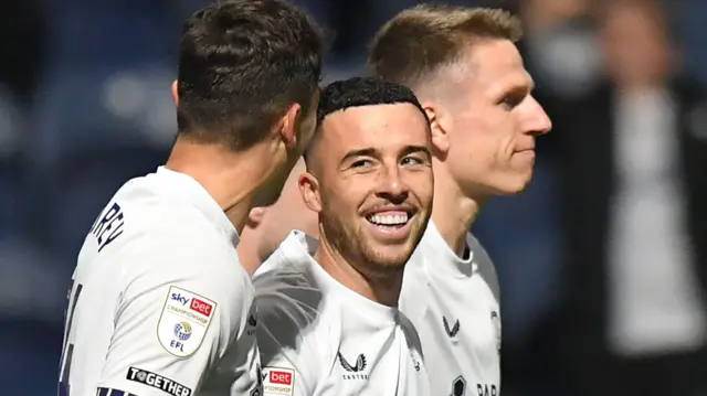 Preston celebrate scoring