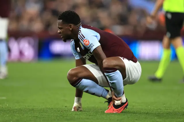 Jhon Duran of Aston Villa during the UEFA Champions League match