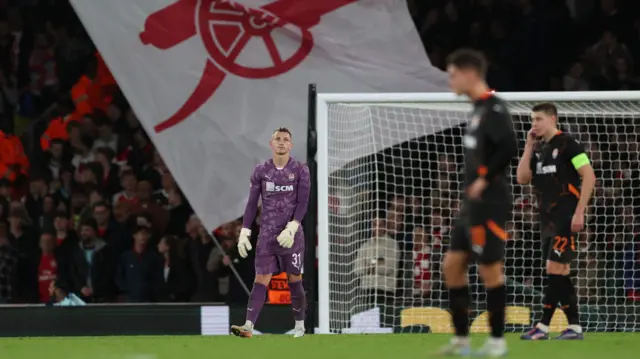 Shakhtar Donetsk's Dmytro Riznyk looks dejected