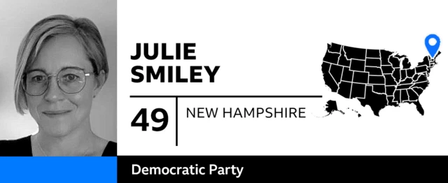 Graphic with photo of Julie Smiley