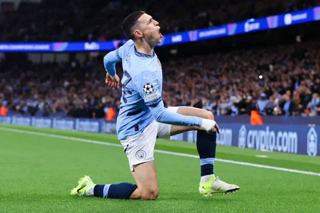 Phil Foden of Manchester City celebrates