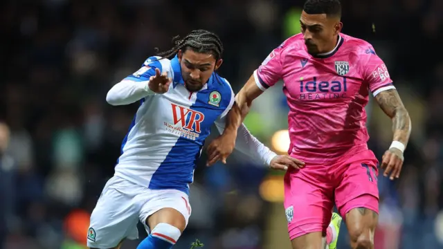 Blackburn v West Brom match action