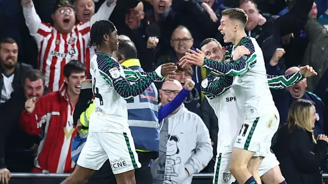 Chris Rigg celebrates his goal