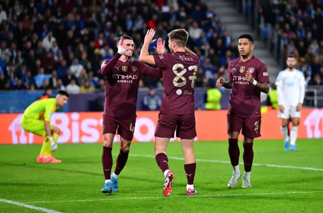 Man City celebrate