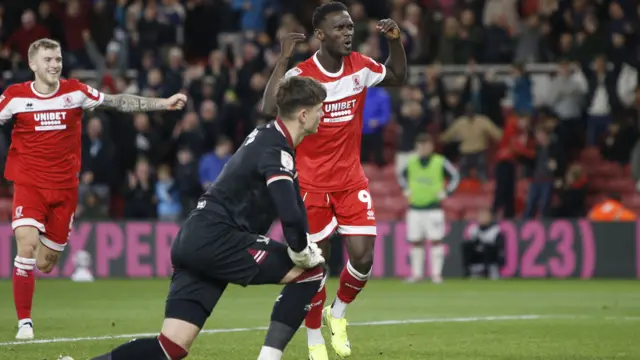 Middlesbrough celebrate goal