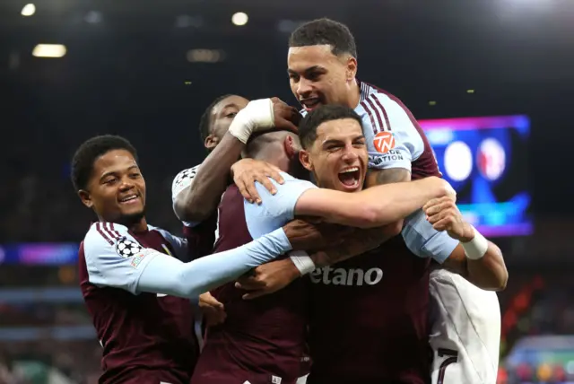 Aston Villa celebrate