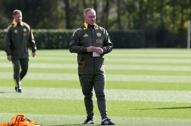 Steve Cooper during the Leicester City Training Session