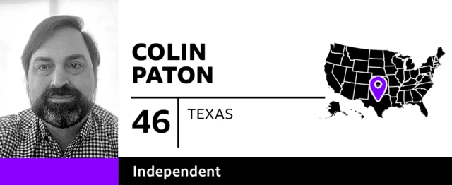 Graphic with photo of Colin Paton